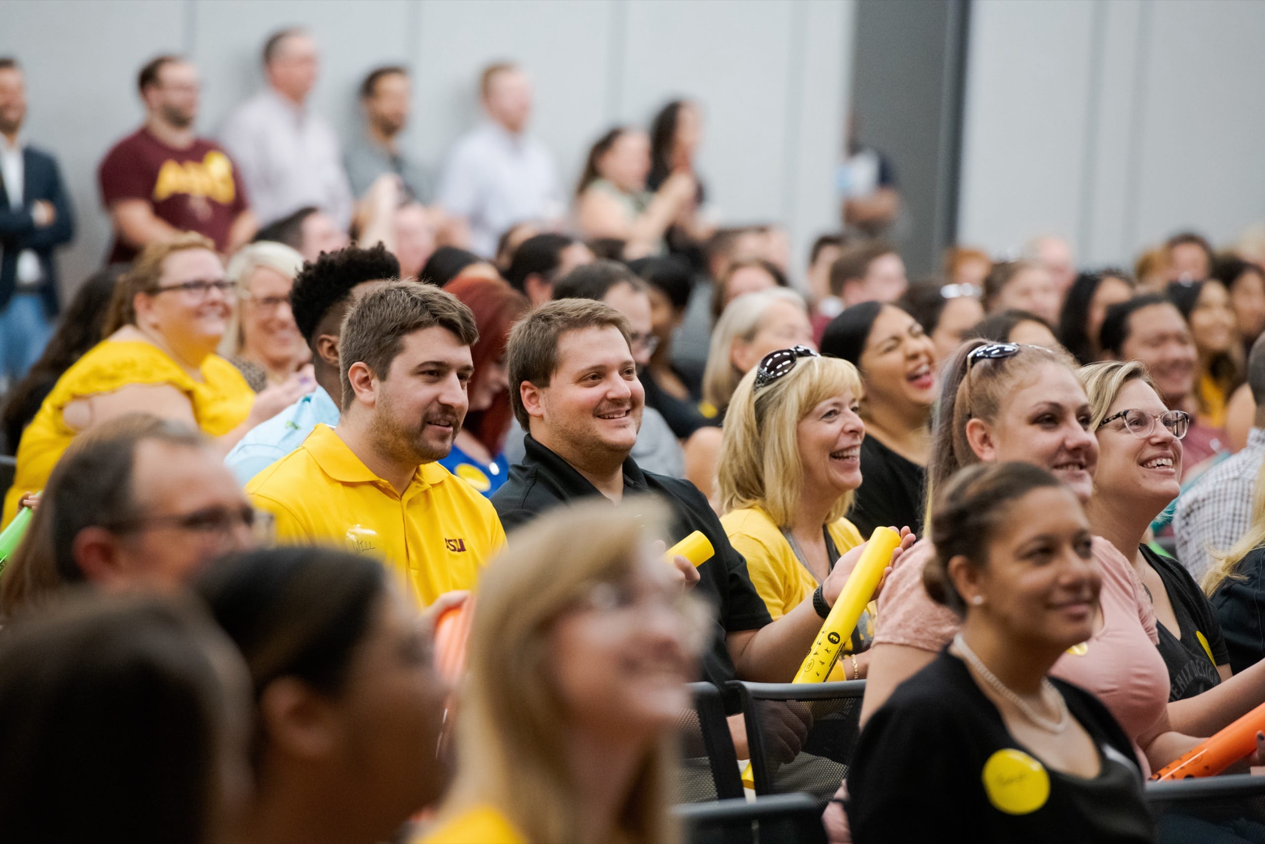 People attending ASU event