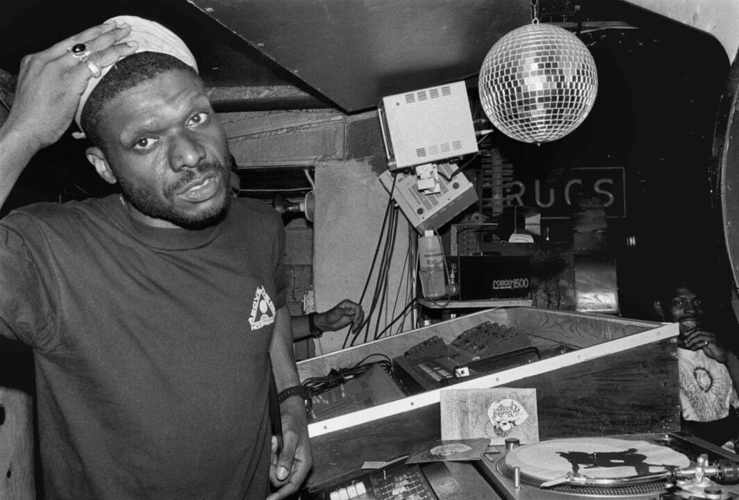 Man standing at broadcast station