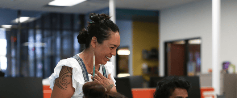 Image: Alexandrina Agloro facilitating a carbon futures game she designed. Photo by Linsey Wilt.